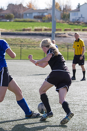 BYU-I student athletes go head to head on the upperfields in the women's competitive soccer league.