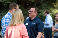 Pathway Worldwide employees and their families gather for a social in Rexburg. 2017
