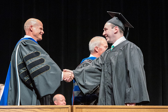 Graduates during convocation of the College of Physical Sciences and Engineering.