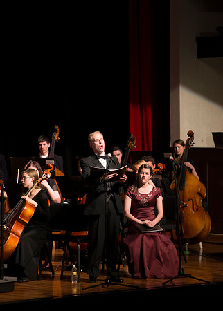 Performance of 'How Beautiful Upon the Mountains' in the College of Southern Idaho auditorium.