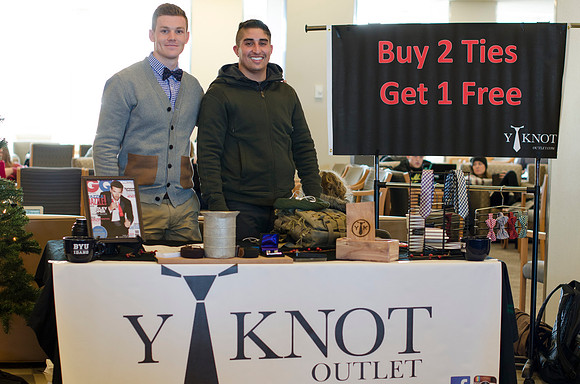 IBC group, Y Knot, Displays their ties and bowties at the I-Center