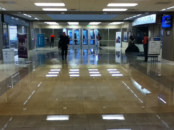 July 15, 2014 Over an inch of rain in less than an hour created a flash flood through Rexburg streets, through a few BYU-Idaho buildings and also flooded several students basement apartments. The even