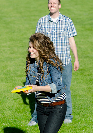 Frisbee is a favorite among these students of BYU-Idaho.
