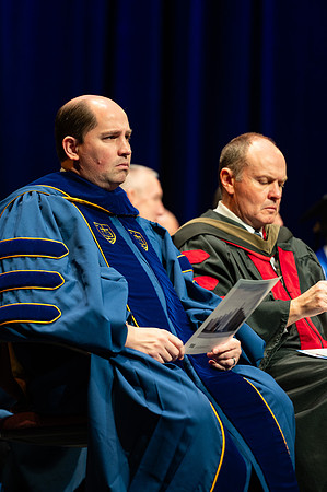 Graduates during convocation for the College of Physical Science and Engineering.