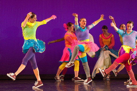 Students perform in dress rehearsal of Extravadance dance performance- Jul 2010