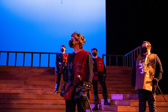 BYU-Idaho theatre department dress rehearsal of Shakespeare's Henry V.