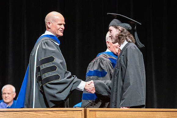 Graduates during convocation of the College of Physical Sciences and Engineering.