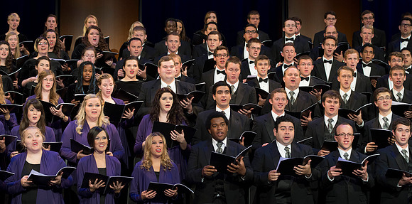 A BYU-Idaho Sacred Music Production performed in the BYU-Idaho Center, conducted by Dallin Hansen and written by Daniel Gawthrop.