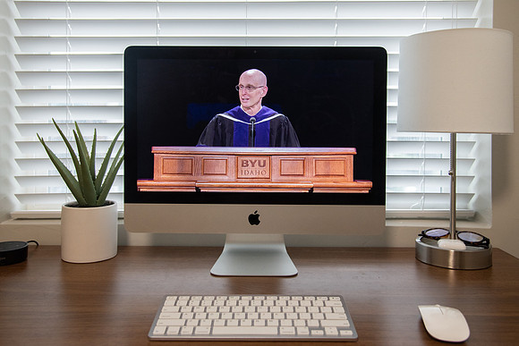 BYU-Idaho Spring Graduation Live Stream. President Henry J. Eyring addressing the graduates.