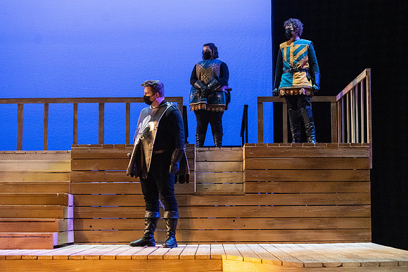 BYU-Idaho theatre department dress rehearsal of Shakespeare's Henry V.