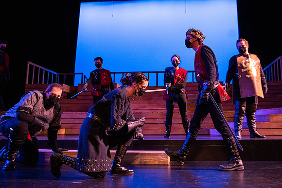 BYU-Idaho theatre department dress rehearsal of Shakespeare's Henry V.