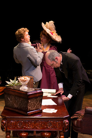 Drama production in the Black Box Theatre directed by Hyrum Conrad.