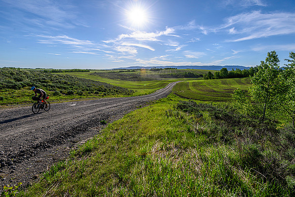 James rides a route starting and ending in Rexburg and looping through Green Canyon and Heisi Hot Springs.
