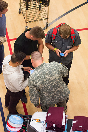 Students have fun at i-night activities before the start of the new semester.