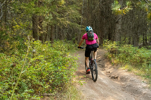 Media Creation Team mountain biking.