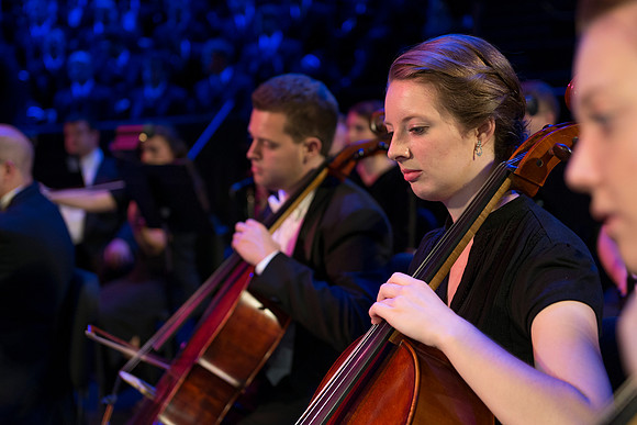 A BYU-Idaho Sacred Music Production performed in the BYU-Idaho Center, conducted by Dallin Hansen and written by Daniel Gawthrop.