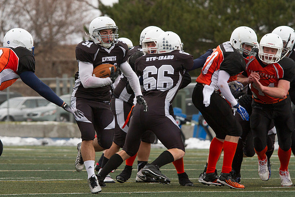 It was a constant battle on the turf for the championship title as the Knights took on the Hurricanes. The Knights were able to hold the Hurricanes as they played in overtime, with the final score bei