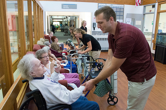 Dancers visit a Convalescent Center in Green River Wyoming.
