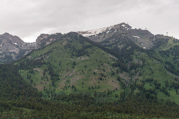 Jackson Hole Ski area. Scouting out Rock Spring Buttress for video shoot.