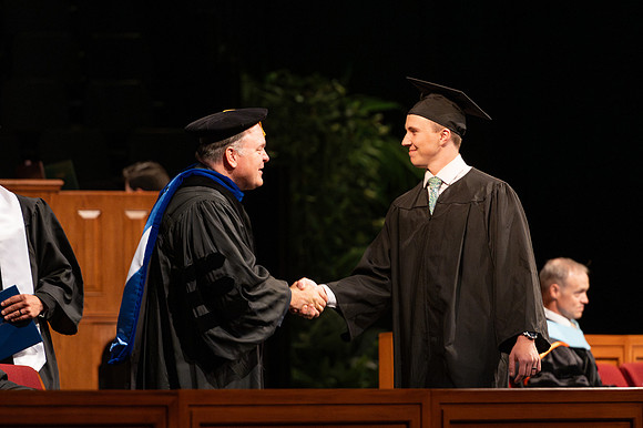 Graduates during convocation for the College of Education & Human Development