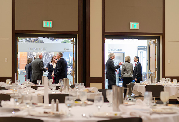 Friends and donors to BYU-Idaho joined with President Kim B. Clark for a President's Club reception and luncheon.  Jack and Mary Louis Wheatley were honored for their contributions and service.