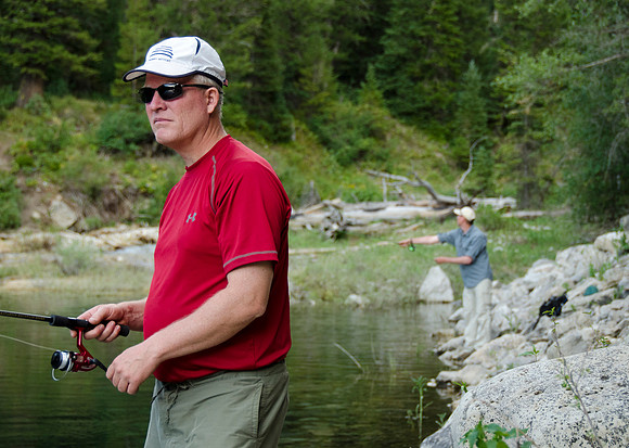 Backpacking with Tony Carpenter and Brian Memmott to Upper Palisades Lake.