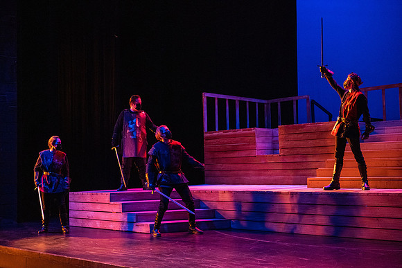 BYU-Idaho theatre department dress rehearsal of Shakespeare's Henry V.