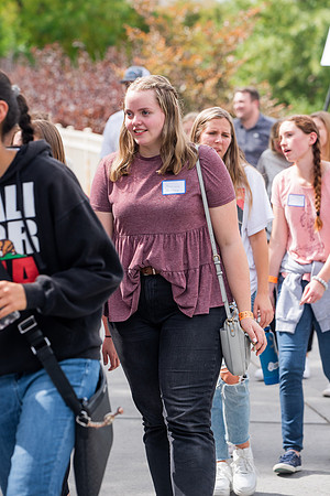 BYUI students return to campus for the Fall 2021 semester. New Freshman participate in Get Connected with their I-Groups on move-in day.