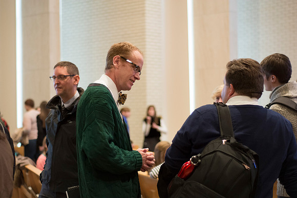 Richard Oman, former Senior Curator of Art at the LDS Church Museun of History &amp; Art, speaks to students and guests at BYU-Idaho about artistic renditions of the Tree of Life found across the worl
