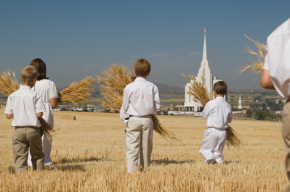 Children in the wheat fields- AUG 2007