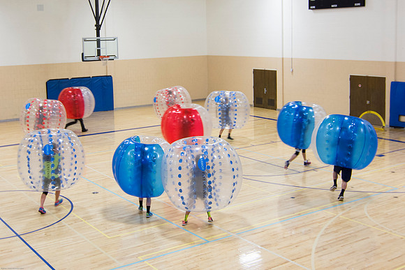 IBC group, Bumper Sportz, offers a fun activity where you get to wear a Zorb ball and play soccer with your friends.