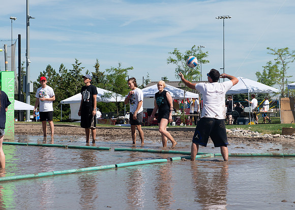 Rec-Fest Sring 2022, includes Mud Volleyball, Color Run, Ropes Course, Food, Climbing Wall and Games.