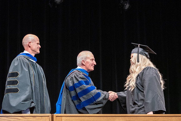Graduates during convocation of the College of Physical Sciences and Engineering.