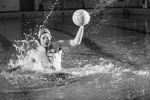 Swimming Pool fitness banner photoshoot.