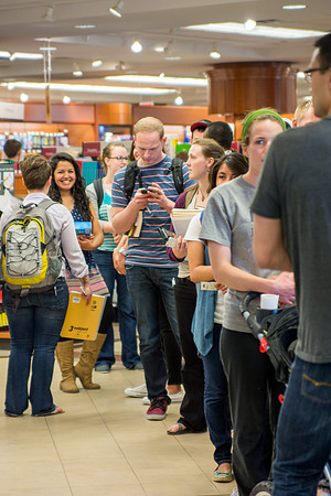 Students come to the University Store to purchase textbooks and other supplies for the spring semester at Brigham Young University-Idaho.