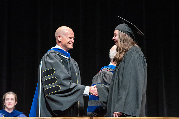 Graduates during convocation of the College of Physical Sciences and Engineering.