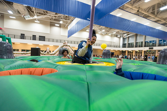 I-Night, the kickoff of the Spring Semester was held on BYU-Idaho campus in the Mawaring Student Center, the BYU-I Center, and the Hart building. There were various activities, dancing, and games stu