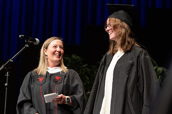 Graduates during convocation for the College of Education & Human Development