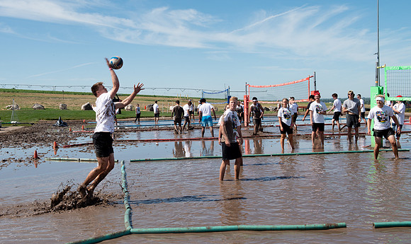Rec-Fest Sring 2022, includes Mud Volleyball, Color Run, Ropes Course, Food, Climbing Wall and Games.