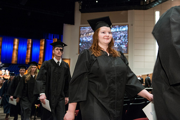 April 2014 Graduation ceremonies in the BYU-Idaho Center.