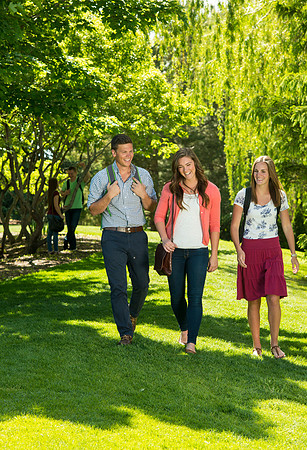Student models for the Be Smart brochure cover.