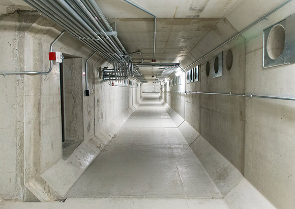 Tunnels under the BYU-Idaho Center.