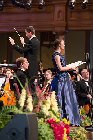Student of Brigham Young University-Idaho performs a solo on stage. Photo by Ryan Chase