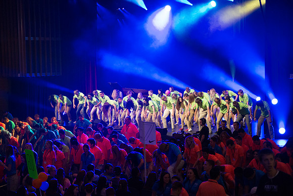 Get Connected puts on talent show for new students.