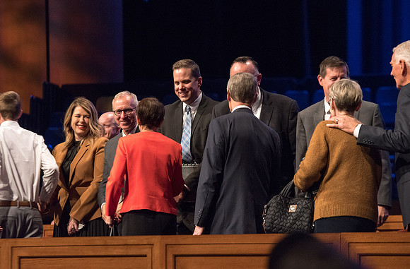BYU-Idaho Devotional. Guest speaker Elder David A. Bednar and his wife. Fall Semester