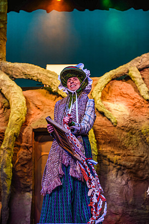 The theatre department's dress rehearsal of the Wind in the Willows in the Snow Drama Theatre.