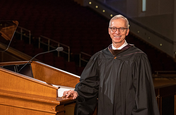 Commencement remarks are prerecorded in the I-Center.