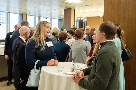 President Henry J Eyring hosts a dinner for guest at the Church Office Building in Salt Lake City, Utah.