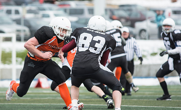 Competitive Football Championship game.