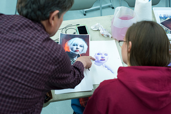 Nolan Parson's Watercolor Art class.